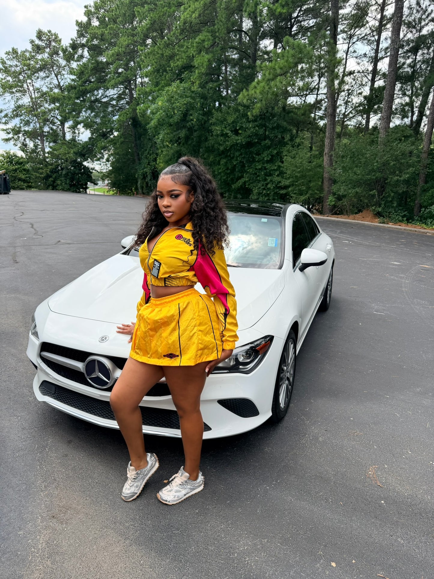 Yellow Racer Girl Set