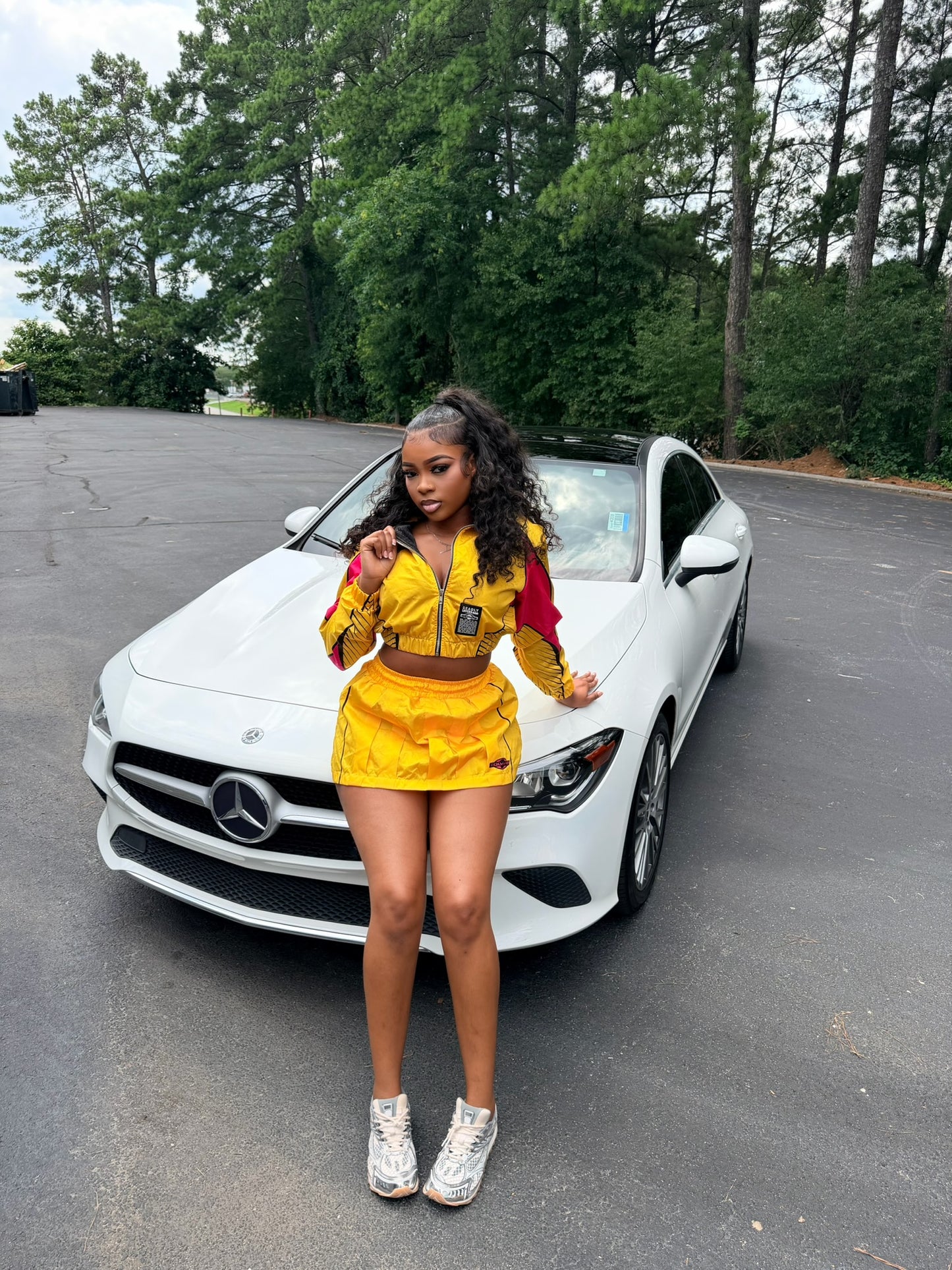 Yellow Racer Girl Set